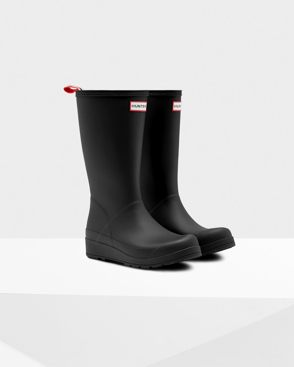 Womens Play Boots - Hunter Original Tall Rain (26RTDQHAX) - Black